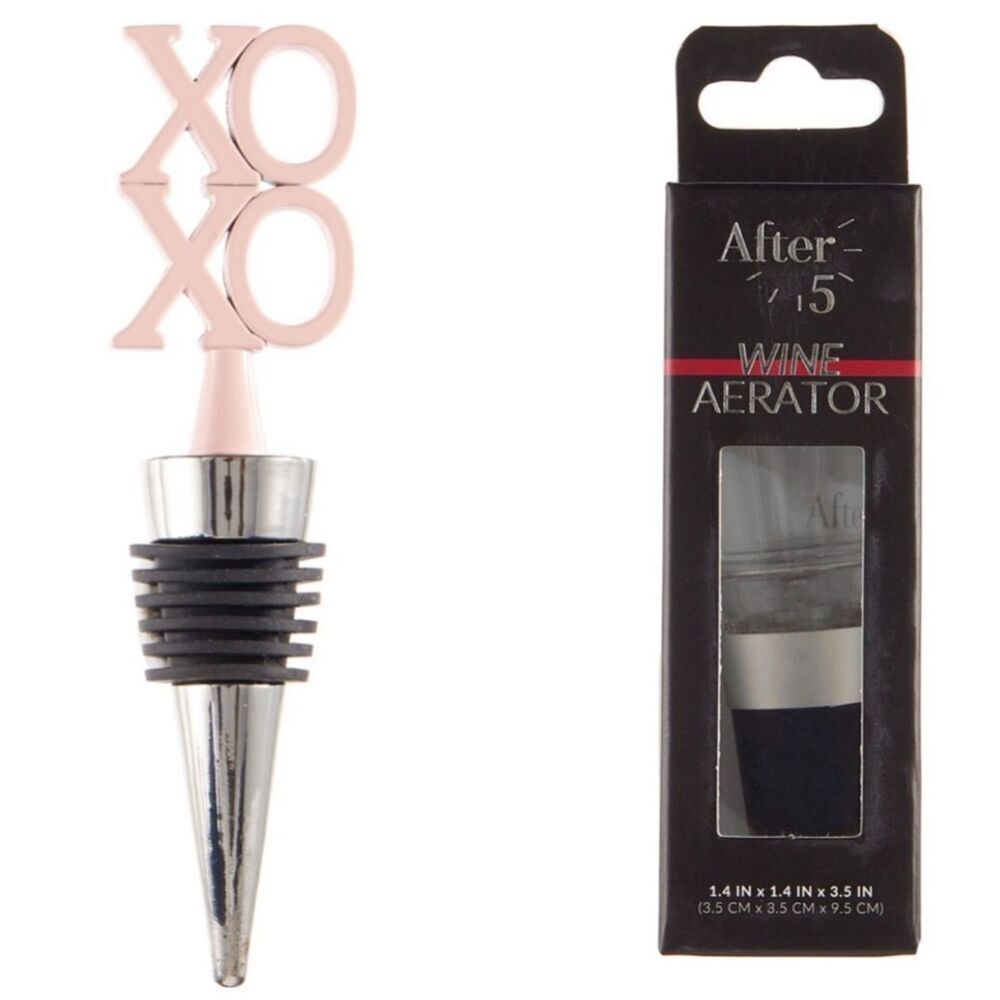 Wine Accessories Gift Set Aerator & Stopper Valentine’s Day XOXO Galentine’s Day